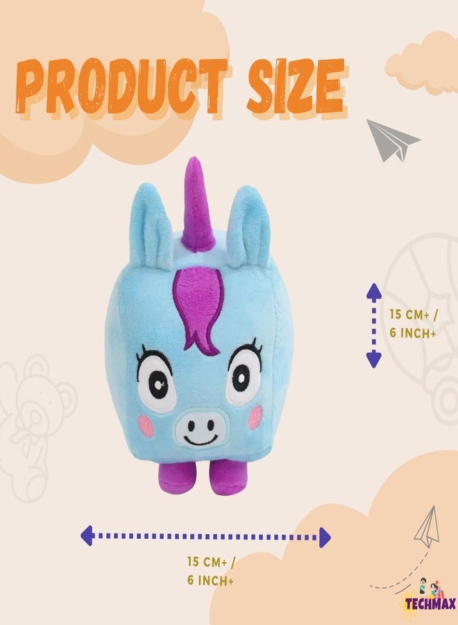 TechMax Solution لعبة يونيكورن مربعة لطيفة من القطيفة الناعمة من TechMax Solution - Image 2